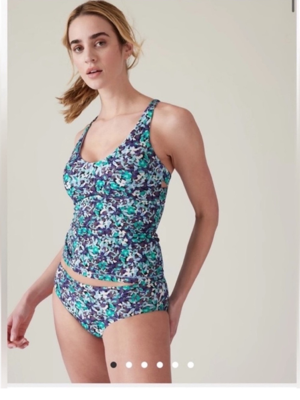 Athleta  Floral Tankini Top